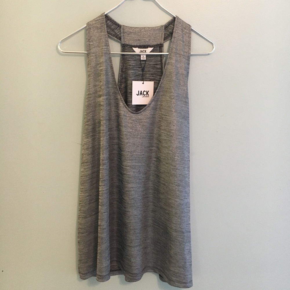 Silver Racerback Tank
